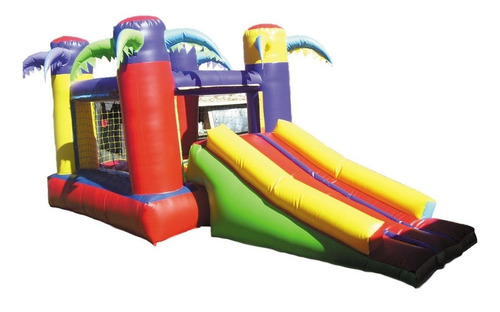 Imagen 6 de 10 de Castillo Inflables 3x3 C/turbina Mas Cama Elastica De 2,44