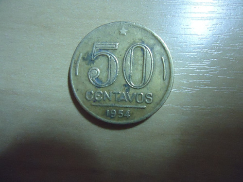 Moeda Brasil 50 Centavos 1954 Catalogo V221
