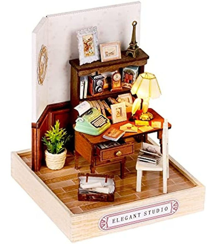 Tukiie Diy Kit De Casa De Muñecas En Miniatura Con Muebles, 
