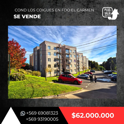 Se Vende Dpto En Condominio Los Coihues Iv Fdo El Carmen Tco