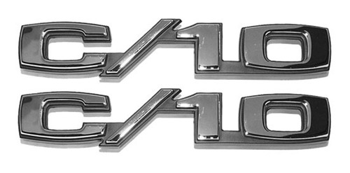 Par Emblemas Laterales Salpicadera C/10 Chevy Pickup 69 70