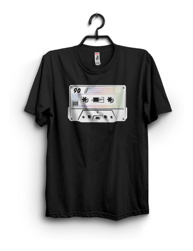 Playera Vintage Cassette Impreso Con Vinil Textil Unisex