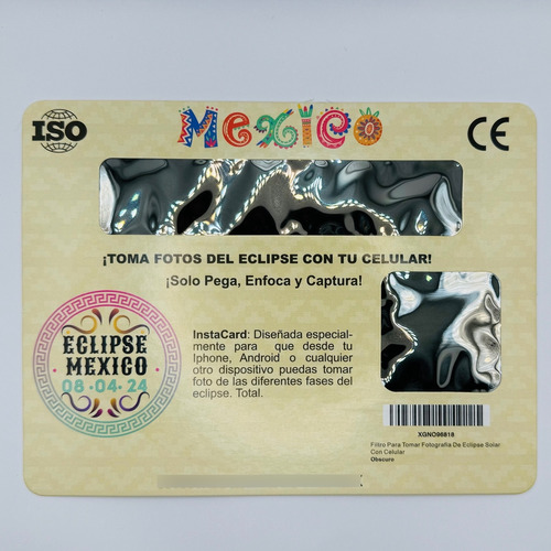 Filtro Para Tomar Fotografia De Eclipse Solar Con Celular