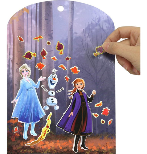 Etiquetas Adhesivas Frozen 2 Viste Y Juega Azul Frozen 2