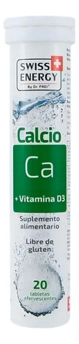 Calcio + Vitamina D3 20 Tabletas Efervescentes Swiss Energy