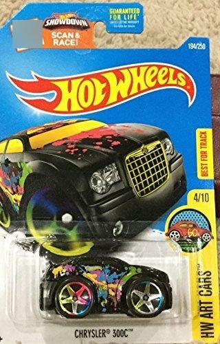 Hot Wheels 2016 Hw Art Cars Chrysler 300c 194250 Negro