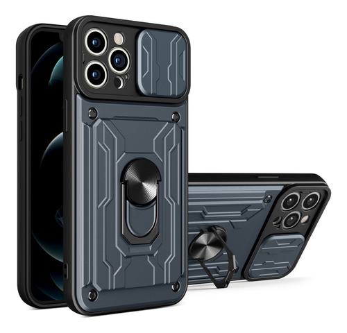 Capa Capinha Anti Impacto Para iPhone Com Suporte Anel Atrás