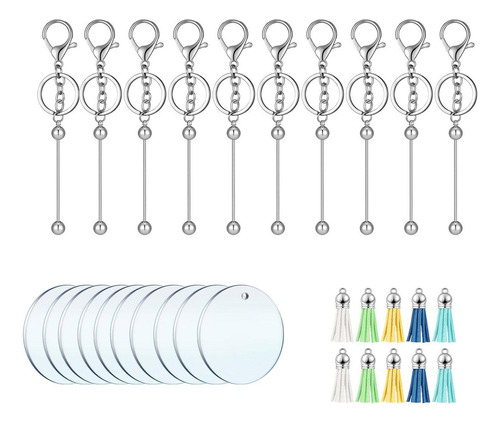 3 Chaveiro Acrílico Em Branco Para Kit De , 30 Unidades