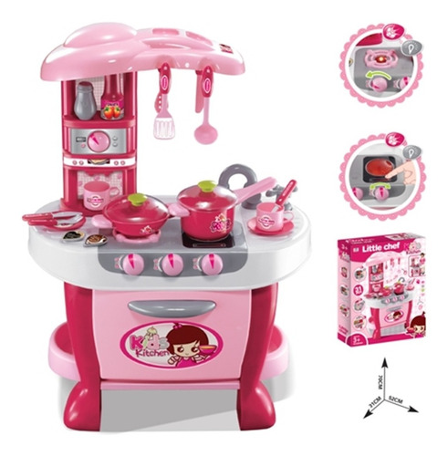 Juguete Cocina Accesorios Luz Sonidos Zippy Grande Full