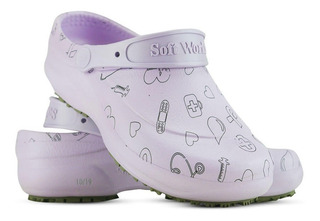 crocs estampados enfermagem