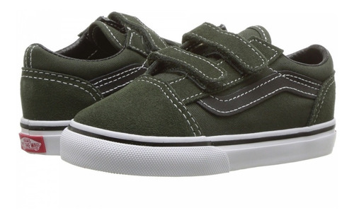 Zapatillas Vans Nene Old Skool V Verdes Oscuro