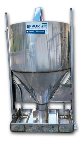 Comedero De Acero Inoxidable Para Cerdo En Engorda 10 Bocas