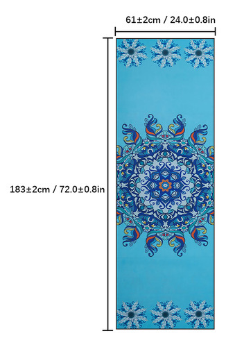 Toalla De Yoga Plegable De Secado Rápido Con Estampado De Es