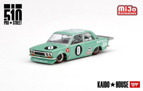 Imagem 1 de 4 de Datsun 510 Kaido House Verde Claro 2022 - 1:64 - Mini Gt
