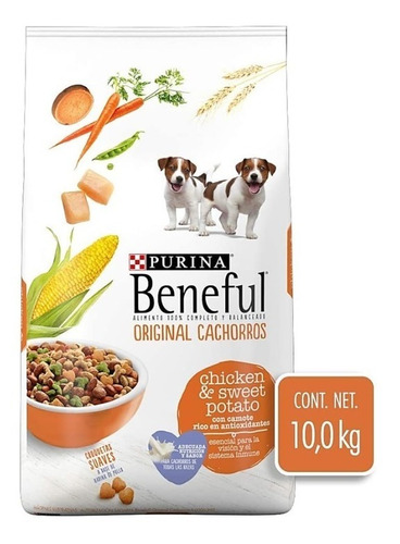 Alimento Purina Beneful Original Cachorros Pavo/camote 10kg