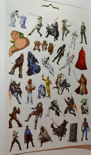 Lote De Stickers De Star Wars. Rd2d, C-3po, Skywalker Y Más