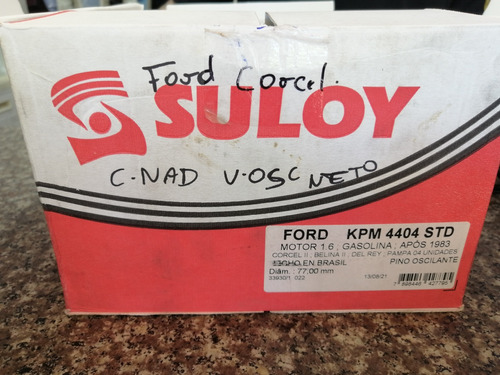 Kit Motor O Ensamble Ford Corcel Suloy Brasil Original 