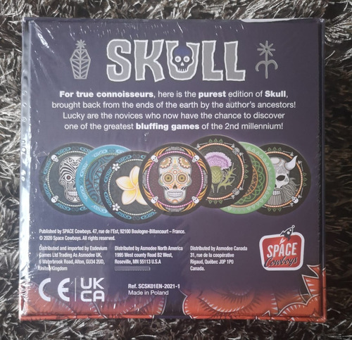 Promoción! Skull Juego De Mesa Bluffing! De Space Cowboys (Usado)