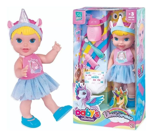 Boneca Baby Unicórnio Alive Faz Xixi Com Acessórios