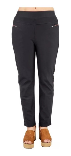 Pantalón Vestir Mujer Semi Formal Calza Recta Pitillo Grande