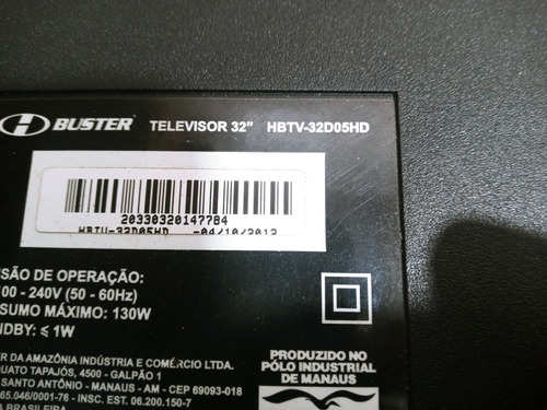 Placa Principal Tv Buster Hbtv-32d05hd 0091802229 V1.1