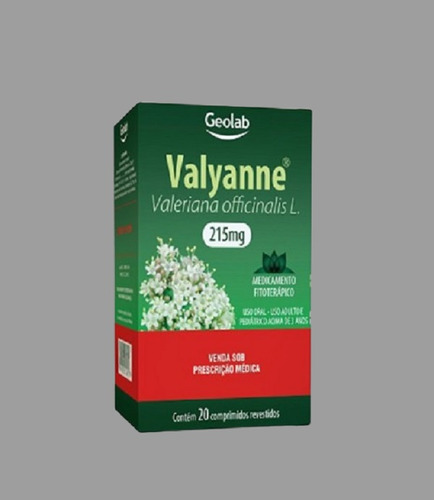 Suplemento Alimentar Valyanne 215mg C/20 Comp Geolab