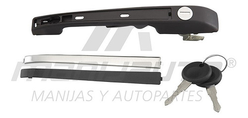 Manija Ext Golf Jetta A2 87-92 Del Izq Negra/cromo Plastico