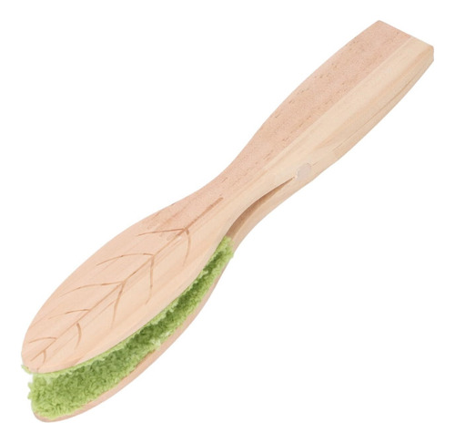 Cepillo Limpiador De Hojas De Plantas Con Mango De Madera