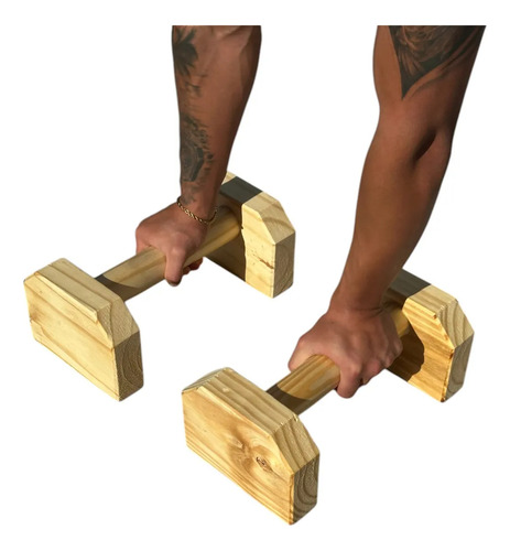 Kit Cajon De Salto 30x40x50 + Barras Paralelas Push Up