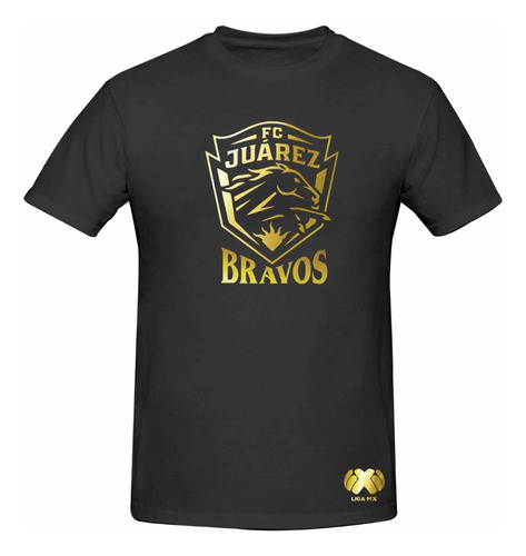 Playera Bravos De Juárez Liga Mx Modelo Gold