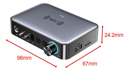 Receptor V5.1 Con Conexión Óptica Aux Rca Receptor Audio