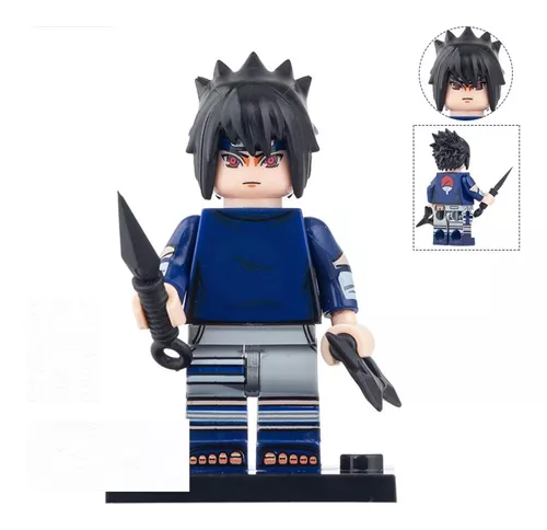 Boneco Sasuke Uchiha Criança Anime Naruto Blocos De Montar