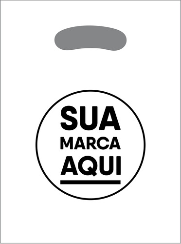 Sacolas Plásticas Personalizadas 20x30 / 500 Un Promoção