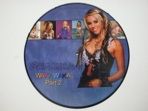 Shakira Waka Waka / Did 12  Vinilo Picture Disc Franci 10 Mx