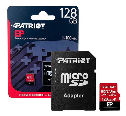 Memoria Micro Sd 128gb Clase 10 Patriot V30 90mb/s Pcreg