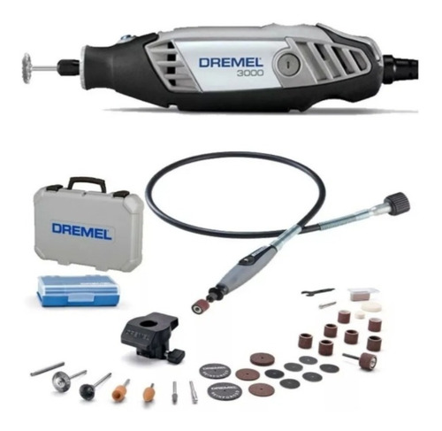 Imagen 3 de 6 de Minitorno Dremel Serie 3000 Con 30 Accesorios