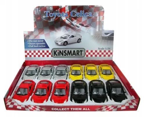 Toyota Celica Prata 1/34 Kinsmart 1/43 | MercadoLivre