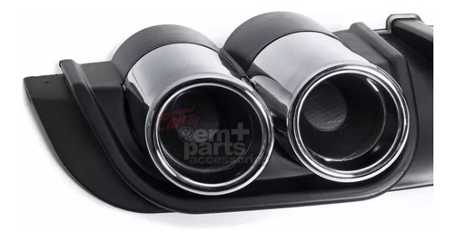 Imagen 9 de 12 de Difusor Trasero Universal Puntas De Escape Abs Lodera Vw