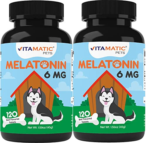Melatonina Vitamática Para Perros - 6 Mg - 120 Sp5pn