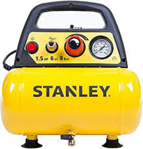 Compresor De Aire Stanley 6 Lts 1.5 Hp + Kit 6pz 