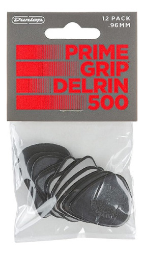 Kit 12 Palhetas Dunlop Prime Grip Delrim 500 - 450p Tamanho 0.96