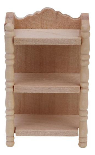 5 Estante De Almacenamiento De Madera Para Casa De Muñecas,