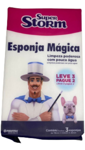 Esponja Mágica Mrstrong Remove Manchas Difíceis Super Storm