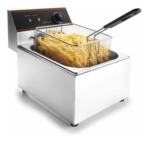 Freidora Electrica 8 Litros Papa Frita Pollo Broaster Acero