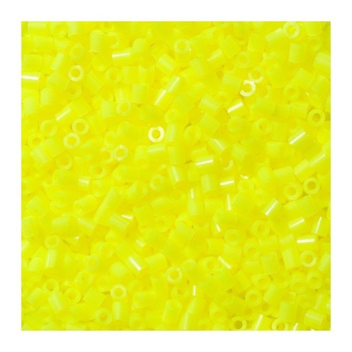 Repuestos Hama Beads Amarillo Fosforescente 5mm 3500 Unid.