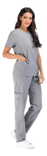 Traje Médico Exfoliante, Blusas Y Pantalones De Enfermera, R