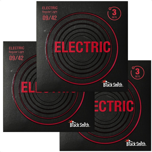 Set 3 Encordados Guitarra Electrica Blacksmith Nw09423p 09