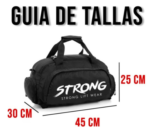 Maleta Mochila Multiposiciones Deportiva Viaje Strong Pro