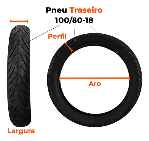 Kit Pneu Yes 125 275-18 (80-100-18) + 100-80-18 S/ C Pirelli
