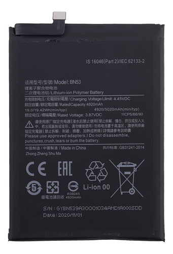 Bateria Compatible Con Xiaomi Note 9 Pro Orig De Fabrica